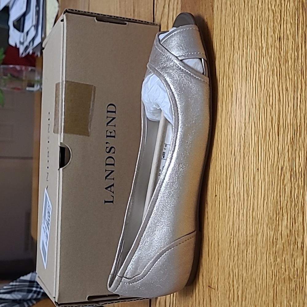 Lands' End open toe flat